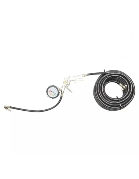 Furtun umflat roti cu manometru ext fi 10.5mm 13m