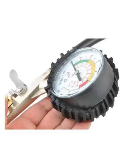 Pistol de umflat pentru compresor cu manometru si furtun 35cm