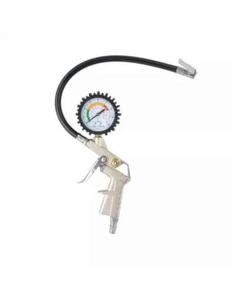 Pistol de umflat pentru compresor cu manometru si furtun 35cm