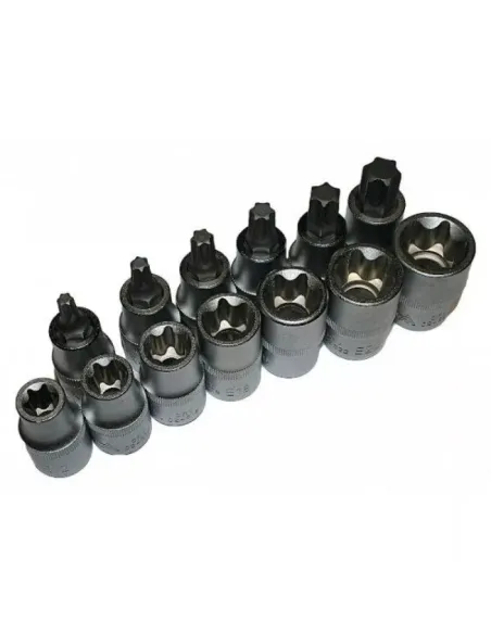 Trusa 23 Chei Tubulare si Biti Profil E Torx 1/2