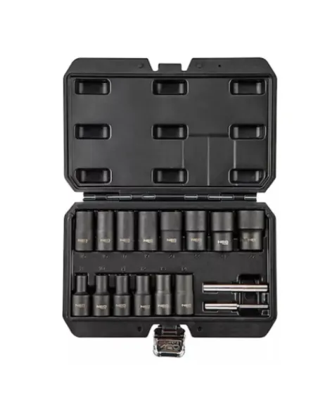 Trusa 16 piese tubulare 8-27 mm pentru suruburi si piulite deteriorate
