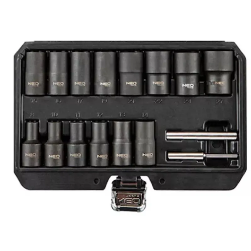 Trusa 16 piese tubulare 8-27 mm pentru suruburi si piulite deteriorate