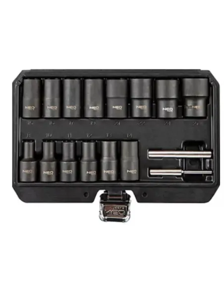 Trusa 16 piese tubulare 8-27 mm pentru suruburi si piulite deteriorate