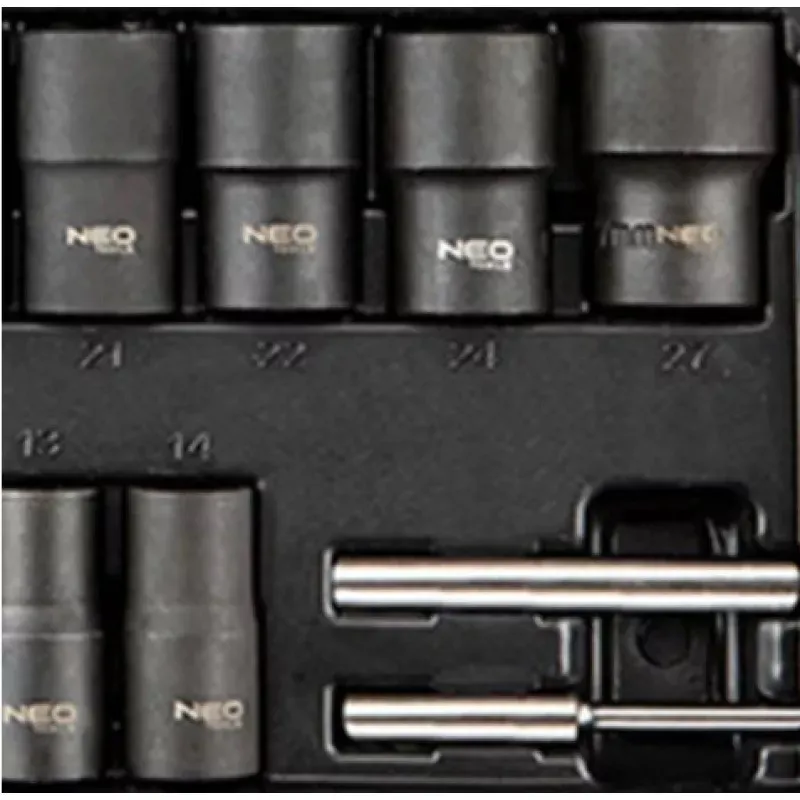 Trusa 16 piese tubulare 8-27 mm pentru suruburi si piulite deteriorate