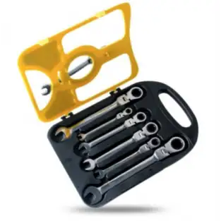 Set 7 chei inelare, articulate, duble cu clichet