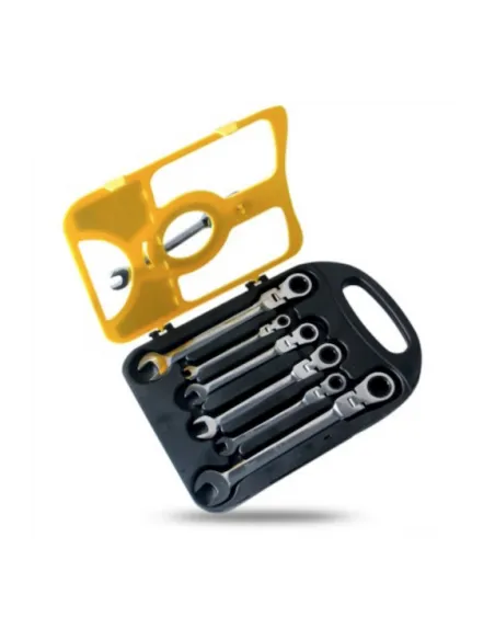 Set 7 chei inelare, articulate, duble cu clichet