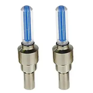 Set 2 capace ventil pentru auto, bicicleta sau motocicleta, cu led-uri colorate
