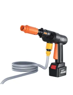 Aparat pistol de spalat presiune mobil 8L/min cu acumulator de 48Vf, trusa plastic 2