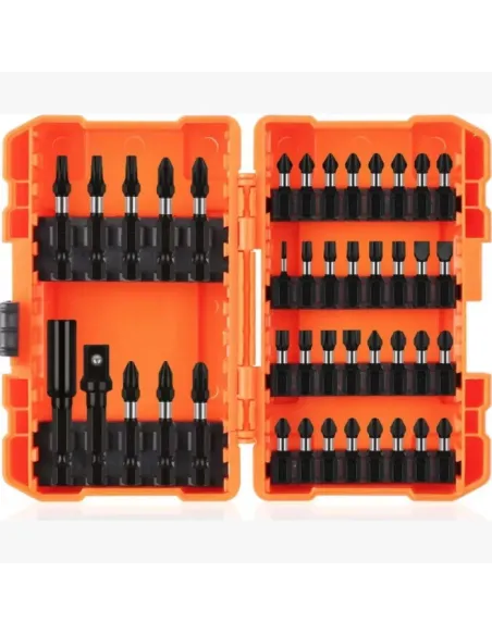 Set 42 biti de impact, cu tija hexagonala