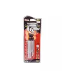 Set 9 chei hexagonale tip imbus cu capat sferic extra lungi 1.5-10mm