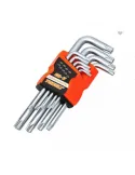 Set 9 chei imbus torx, stea scurte, Cr-v, T10-T50