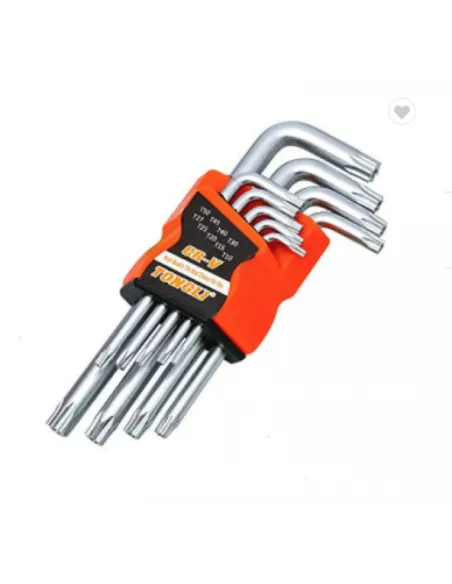 Set 9 chei imbus torx, stea scurte, Cr-v, T10-T50