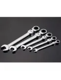 Trusa 12 chei combinate cu clichet si articulatie 8-19mm