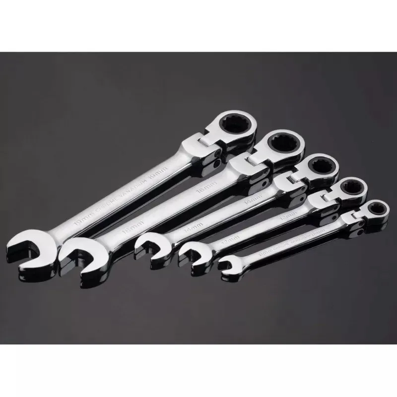 Trusa 12 chei combinate cu clichet si articulatie 8-19mm