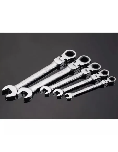 Trusa 12 chei combinate cu clichet si articulatie 8-19mm