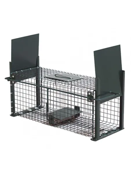 Capcana cu 2 usi pentru dihori, sobolani si pisici, 18x50x18 cm