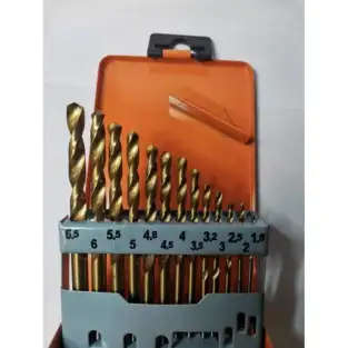 Cutie 13 burghii spirale HSS Ø 1.5 -6.5 mm 2