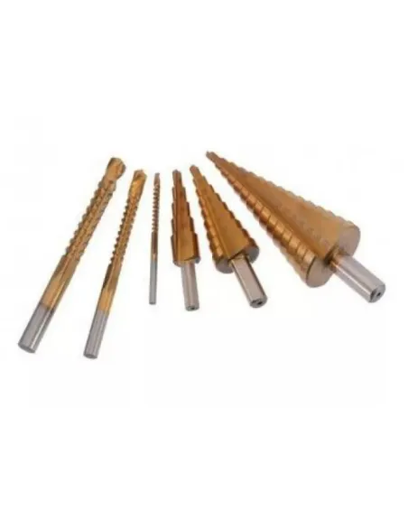 Trusa 3 freze in trepte si 3 burghii aurii