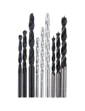 Set 9 burghie mixte, 5-8 mm otel, piatra, lemn