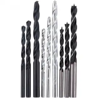 Set 9 burghie mixte, 5-8 mm otel, piatra, lemn