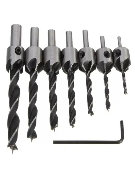 Set 7 burghie laserline cu zencuitor-limitare profunzime