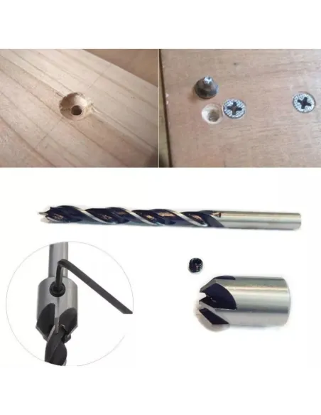 Set 7 burghie laserline cu zencuitor-limitare profunzime