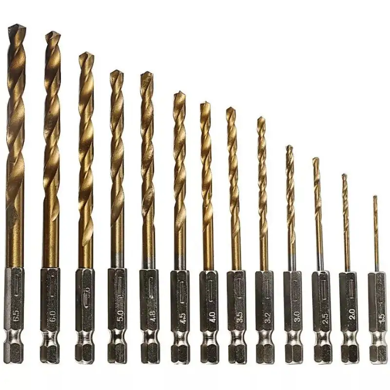 Set 13 burghie extel prindere hexagonala otel 1.5-6.5 mm