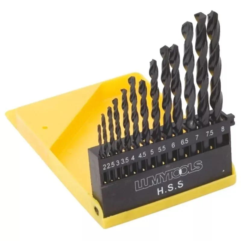 Set 13 burghie 2 - 8mm negre hss metal