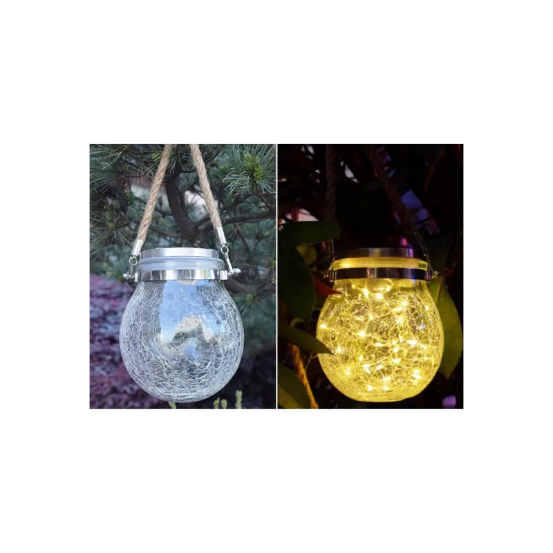 Lampa solara cu LED model glob 11.5 x 14 x 8 cm