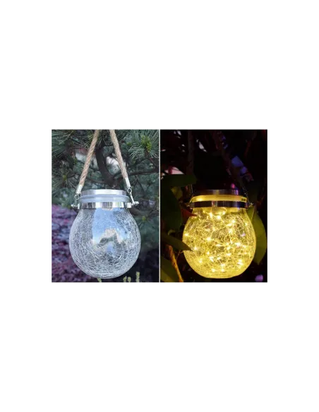 Lampa solara cu LED model glob 11.5 x 14 x 8 cm