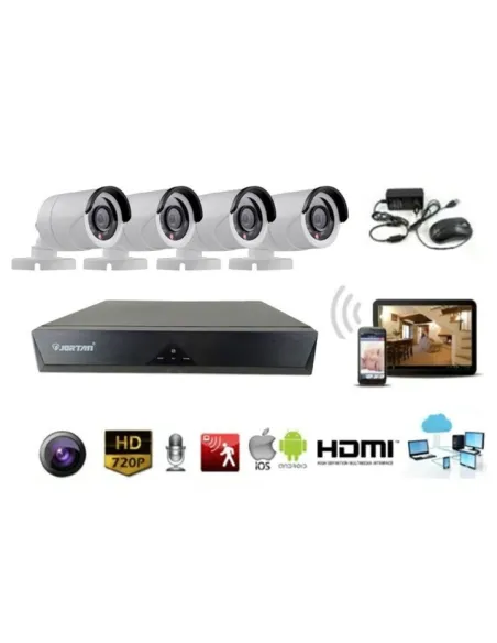 kit supraveghere smart gadget, kit nvr + 4 camere