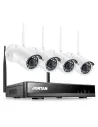 Sistem de supraveghere Wireless Jortan, 4 camere, HDMI, Infrarosu, Vizualizare pe Telefon
