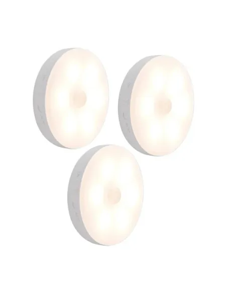 Set 3 x Lampa de veghe cu inductie, incarcare USB