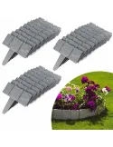 Set 20 x Bordura din plastic cu aspect de piatra