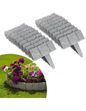 Set 20 x Bordura din plastic cu aspect de piatra