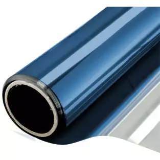Folie protectie solara pentru geamuri interioare, cu efect de oglinda, UV, 60x300cm 2