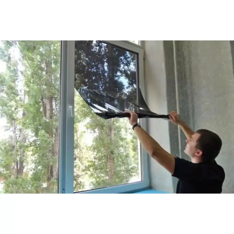 Folie protectie solara pentru geamuri interioare, cu efect de oglinda, UV, 60x300cm