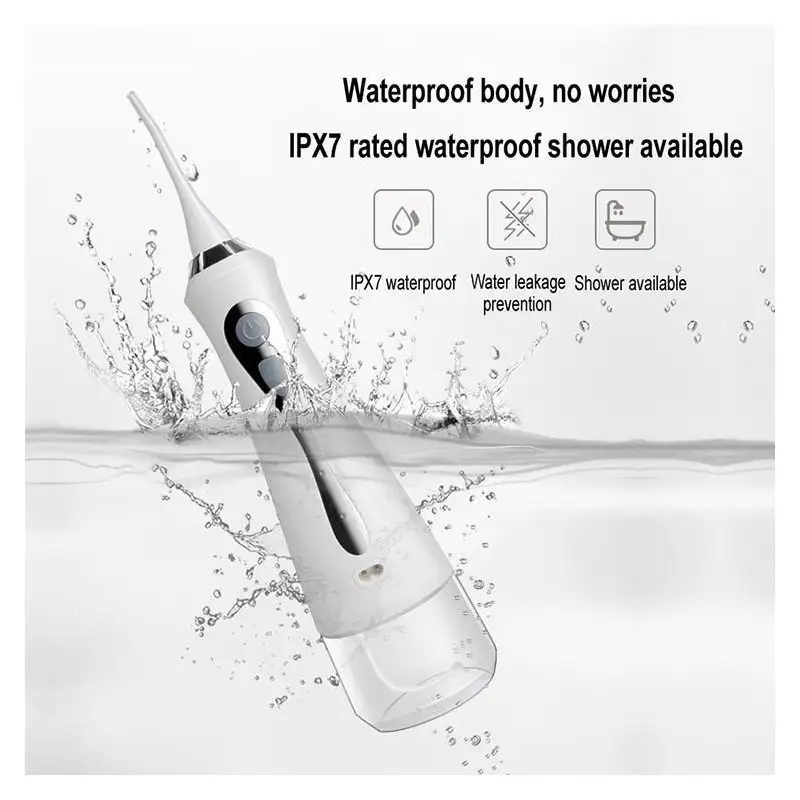 Irigator bucal portabil, 3 moduri de lucru, 1800 mAh, 230 ml