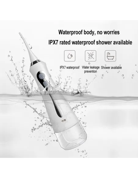 Irigator bucal portabil, 3 moduri de lucru, 1800 mAh, 230 ml