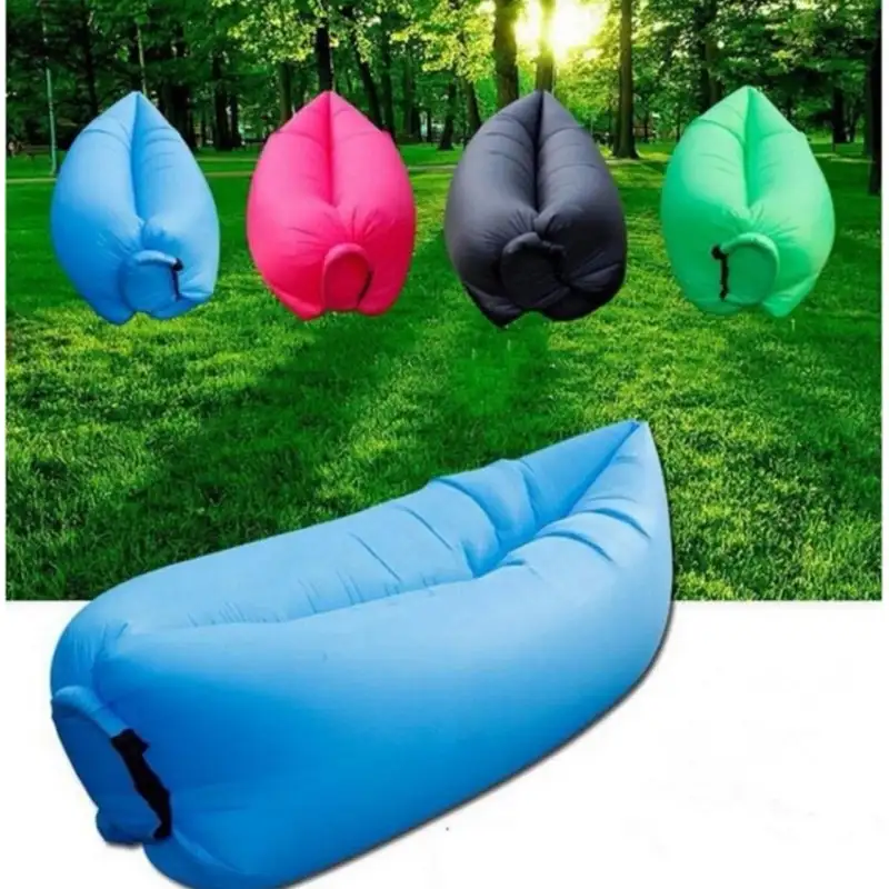 Saltea Gonflabilă Tip Lazy Bag cu Umflare prin Aer