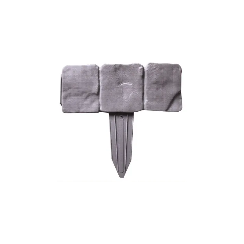 Set 10 x Bordura din plastic cu aspect de piatra