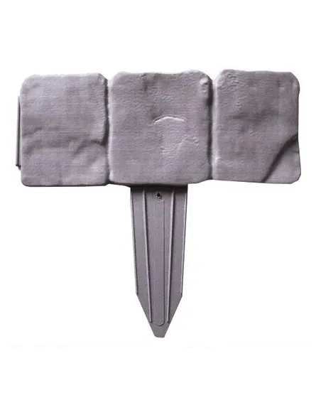 Set 10 x Bordura din plastic cu aspect de piatra