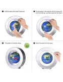 Glob anti gravitational plutitor-magnetic cu lumini LED si Harta Lumii