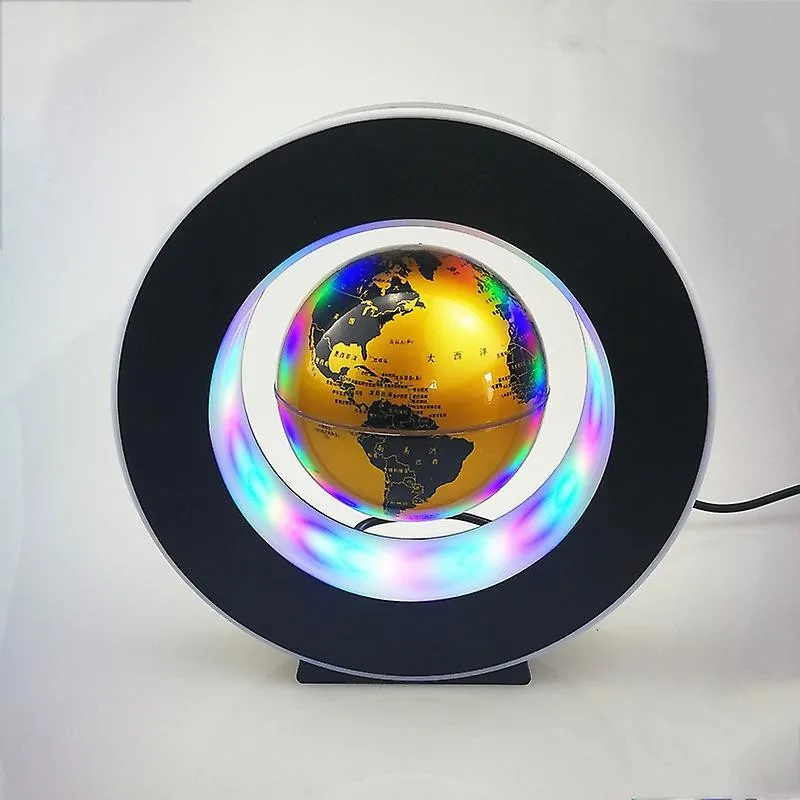 Glob anti gravitational plutitor-magnetic cu lumini LED si Harta Lumii