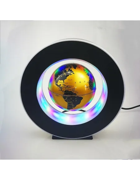 Glob anti gravitational plutitor-magnetic cu lumini LED si Harta Lumii