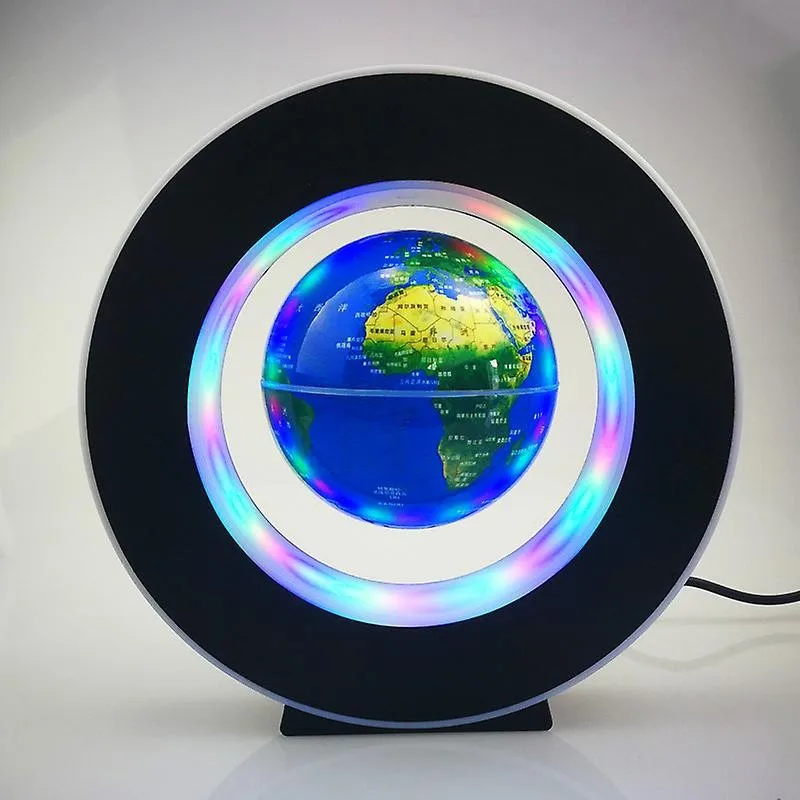 Glob anti gravitational plutitor-magnetic cu lumini LED si Harta Lumii