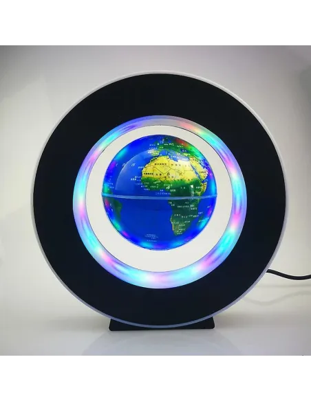 Glob anti gravitational plutitor-magnetic cu lumini LED si Harta Lumii