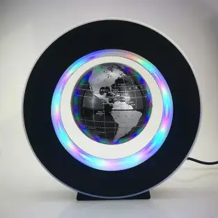 Glob anti gravitational plutitor-magnetic cu lumini LED si Harta Lumii 2