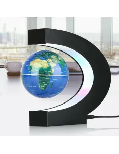 Glob anti-gravitațional plutitor magnetic Harta lumii cu lumină LED 2