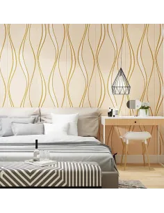 Set 5 placi tapet 4D, autoadeziv, 70x70cm, diverse culori 2